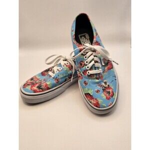 Vans Star Wars Authentic YODA ALOHA Shoes Low Top Hawaiian Floral Print M7 W 8.5